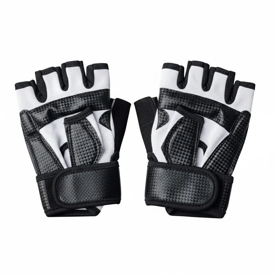 Weight Lifting Gym Gloves Pair - Black