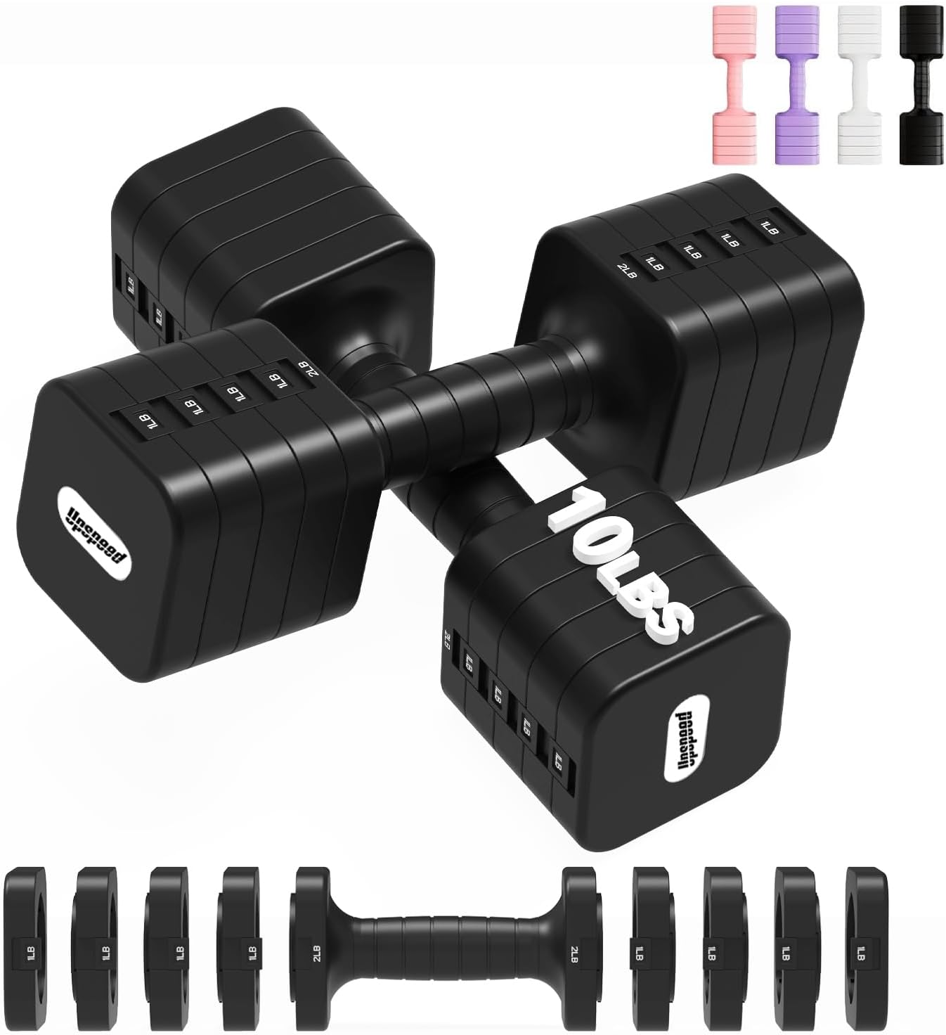 16LBS/20LBS Dumbbells Sets Adjustable Dumbbell Set Hand Weights for Women Men Free Weights Dumbbells Set Exercise Fitness dumbbell sets of 2 for Home Gym.. Copy Copy Copy Copy Copy
