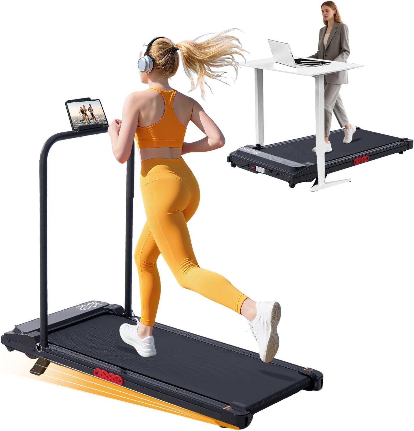 LifePro PacerMini Compact Small Walking Pad Treadmill with Incline