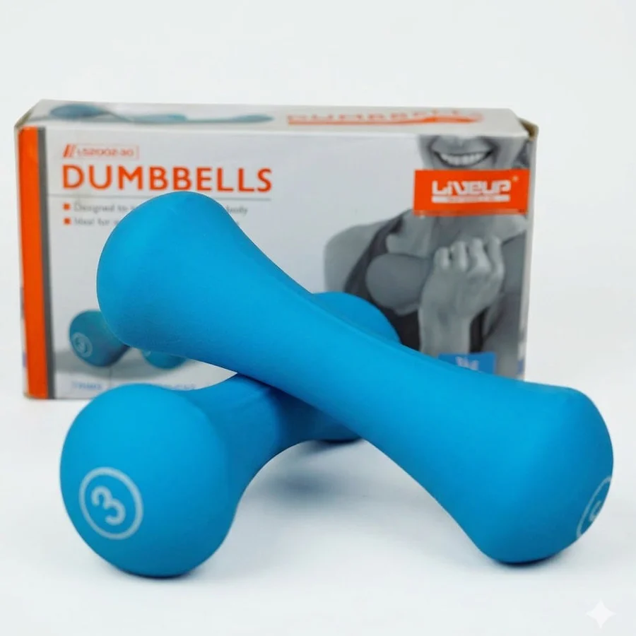 Rubber Coated Dumbbells 1KG TO 40KG - PACK OF 2